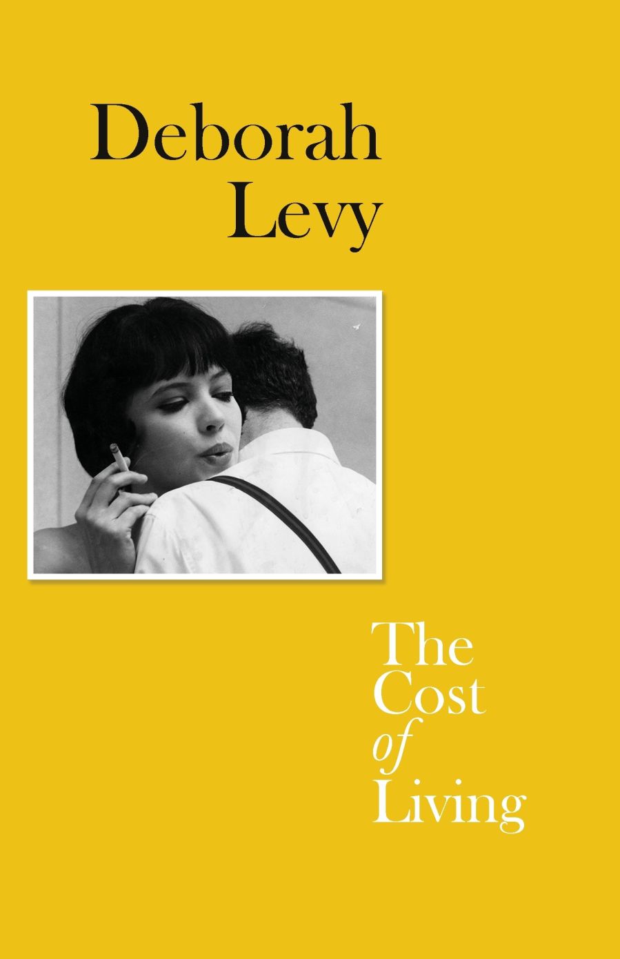 Yellow book cover of Deborah Levy's The Cost of Living.