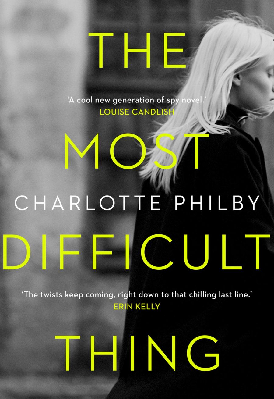 book cover: The most difficult thing, by Charlotte Philby.