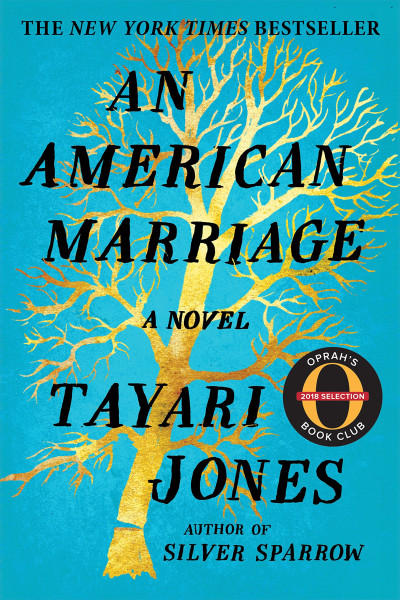 book cover of An American Marriage, by Tayari Jones.