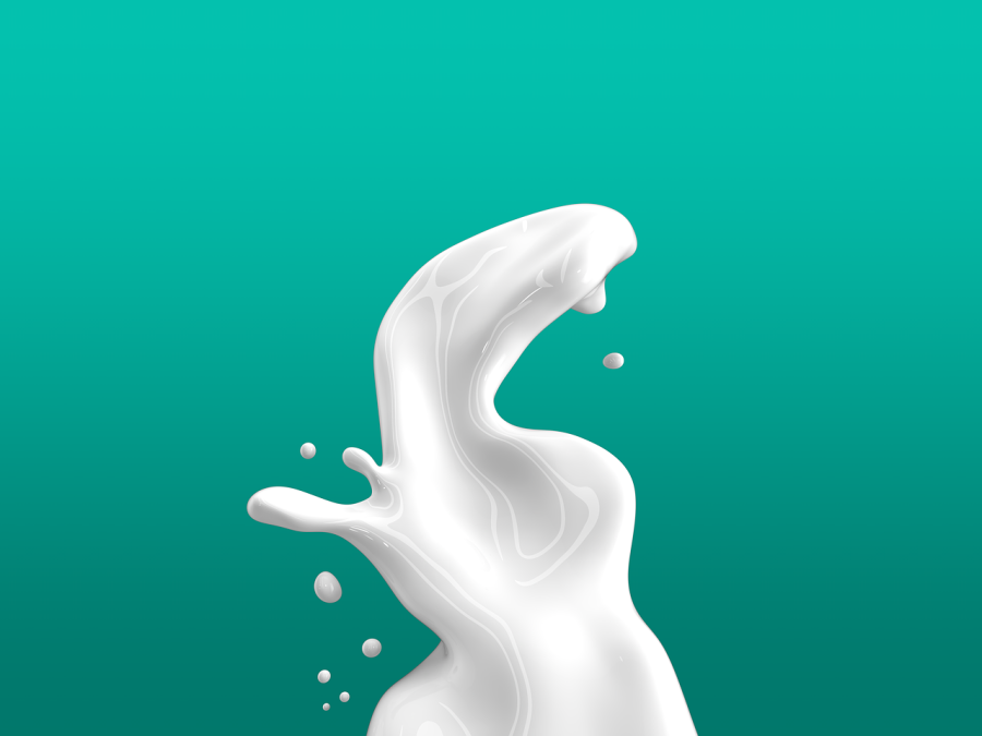 splash of milk.