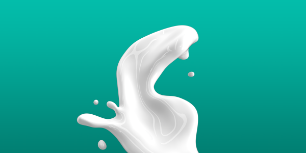 splash of milk.