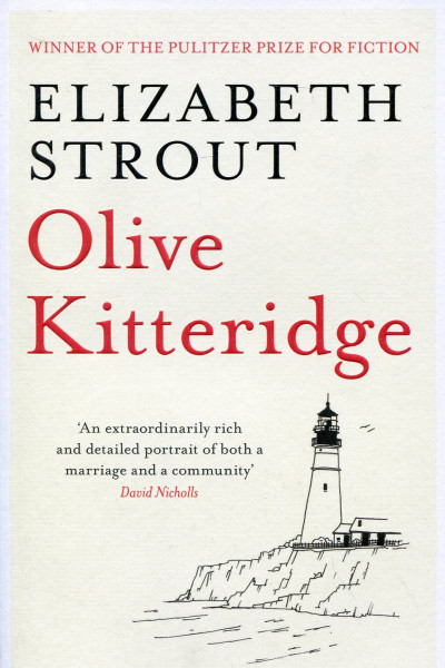 Book cover of Olive Kitteridge by Elizabeth Strout.