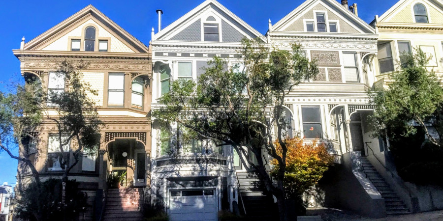 A row of houses in San Francisco.