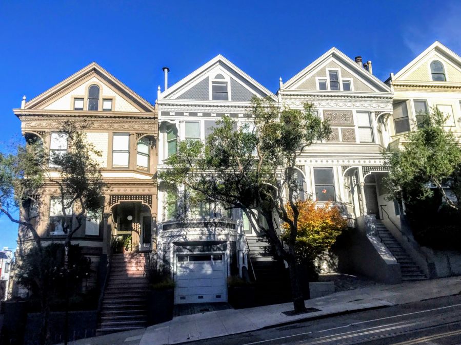 A row of houses in San Francisco.