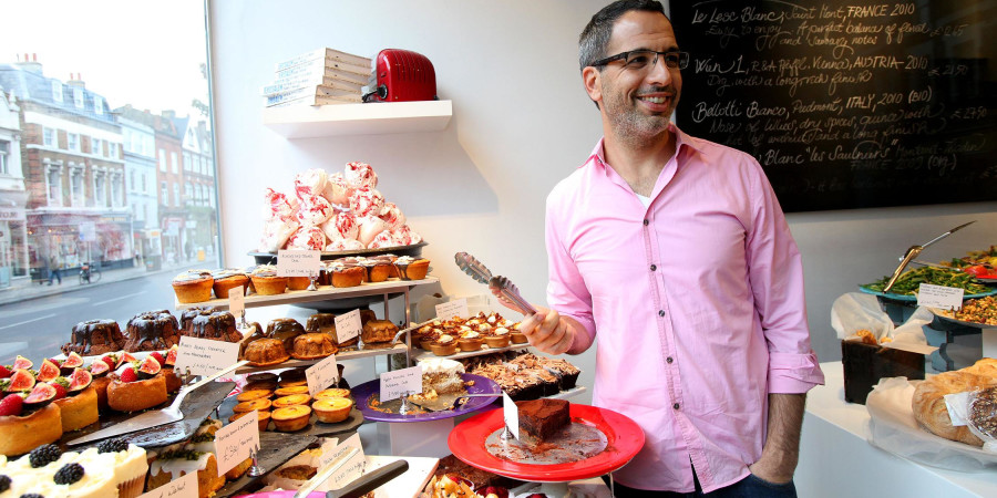 Yotam Ottolenghi in his Islington Deli.